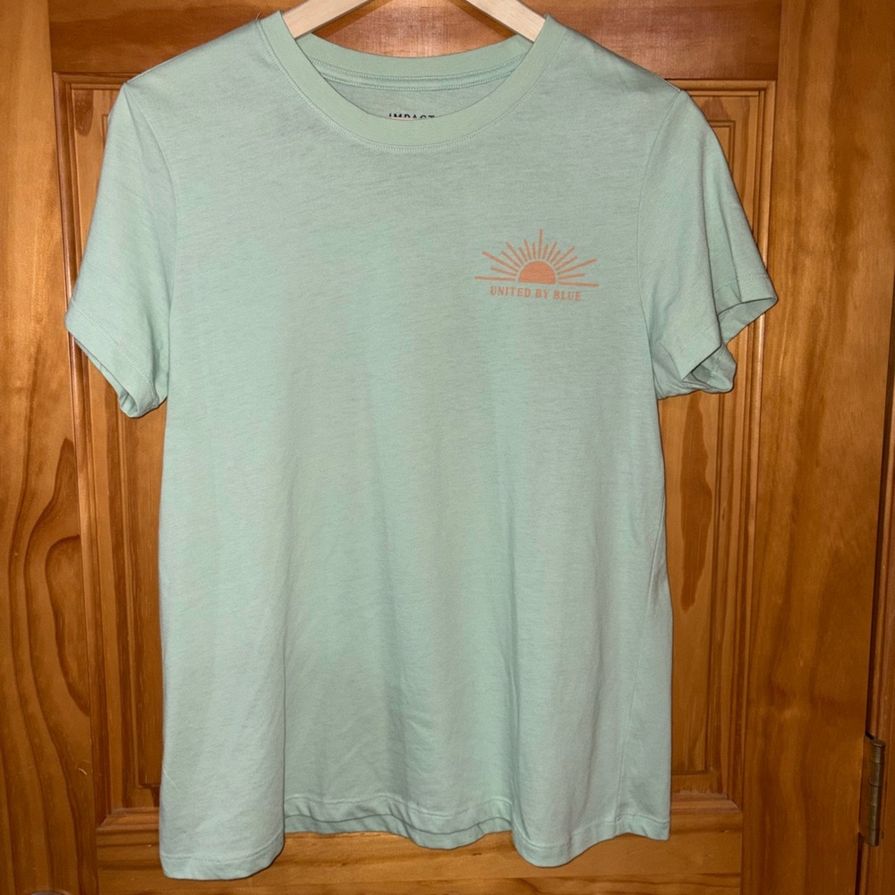 United By Blue Womens Mint Green Graphic Tee